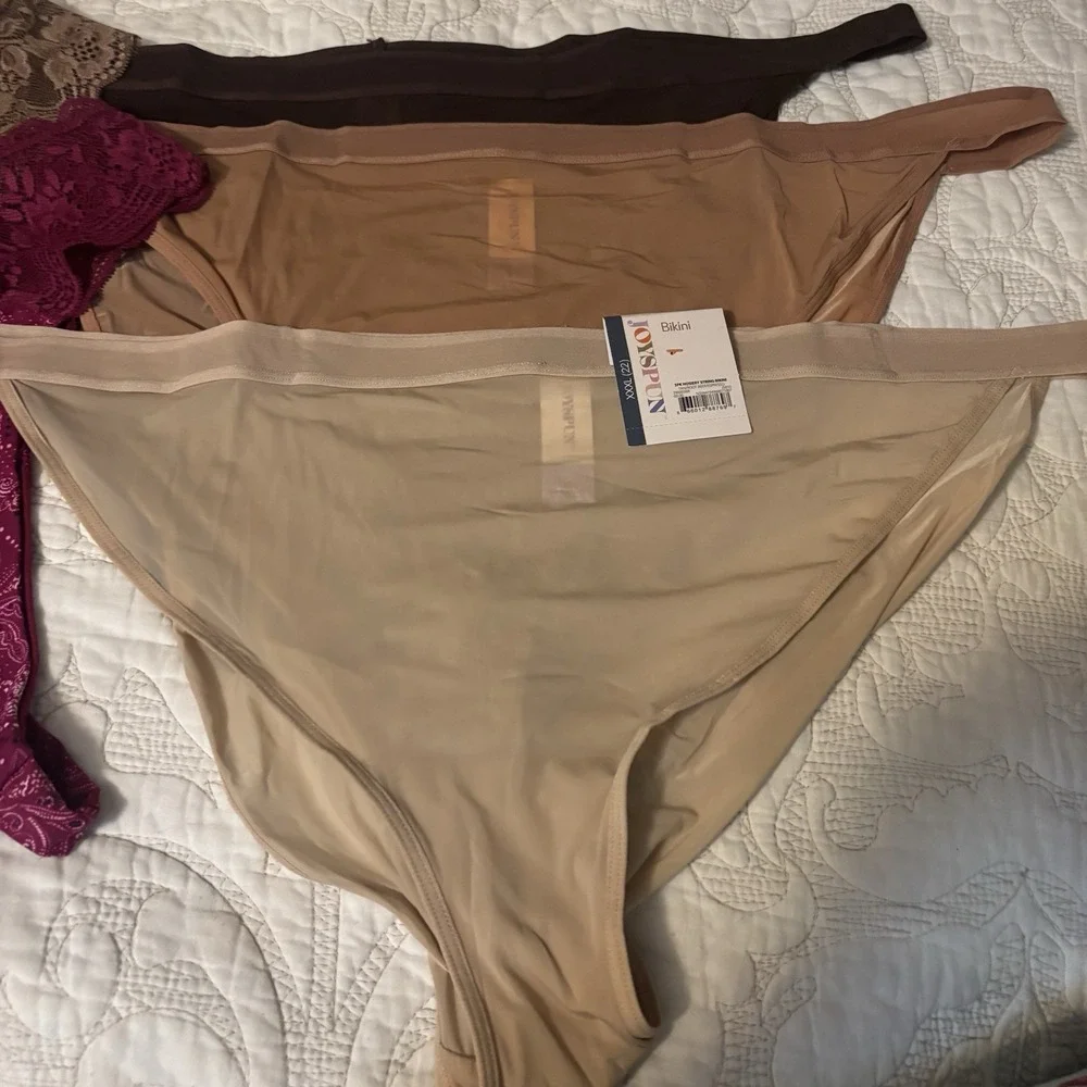 Joyspun Women's NWT Panties Size XXXL (22) 6 Pair (3 Bikini, 3‎ Thong) Soft New
